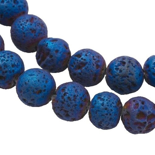 Bracelet Beads Azurite Chrysocolla 8 Mm. Manufactured IN France - Foto 4