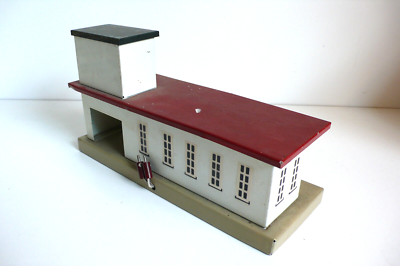 Gare Kibri échelle O, Tôle, Made In US Zone, Années 50, Dimensions 25x14cm, Très Bon état