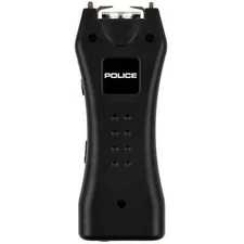 POLICE Stun Gun 618 Mini Rechargeable LED Flashlight for Self Defense Black