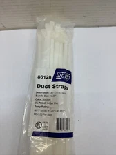 Mars 86128 Duct Strap, 36 Inch L, Nylon, Natural, 175 lb Tensile, 50 pack bag