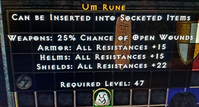 diablo ii: Resurrected UM Rune, D2R, D2R Xbox, D2R Artikel, Runen, Diablo 2