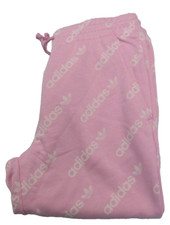 Adidas HM4886 Originals Women's True Pink French Terry Mono Track Pants Size M