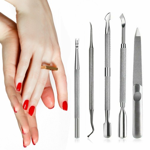 Edelstahl Nagelhautschieber & Gel Nagellackentferner Set (6-teilig) - Bild 6 von 8