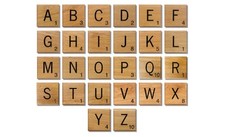 Hölzerne Scrabble Individuelle Fliesen Buchstaben Zahlen Für Alphabet Spiel Holz