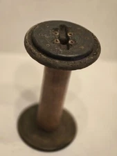 Antique Primitive Vintage Wood Textile Mill Yarn Thread Spool * 9 x 4