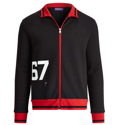 Ralph Lauren Purple Label Striped Tour De Ralph RL 67 Patch Track Jacket $895