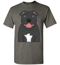 Staffordshire Bull Terrier Dog Cartoon T-Shirt Tee - Men Women Youth Tank Long