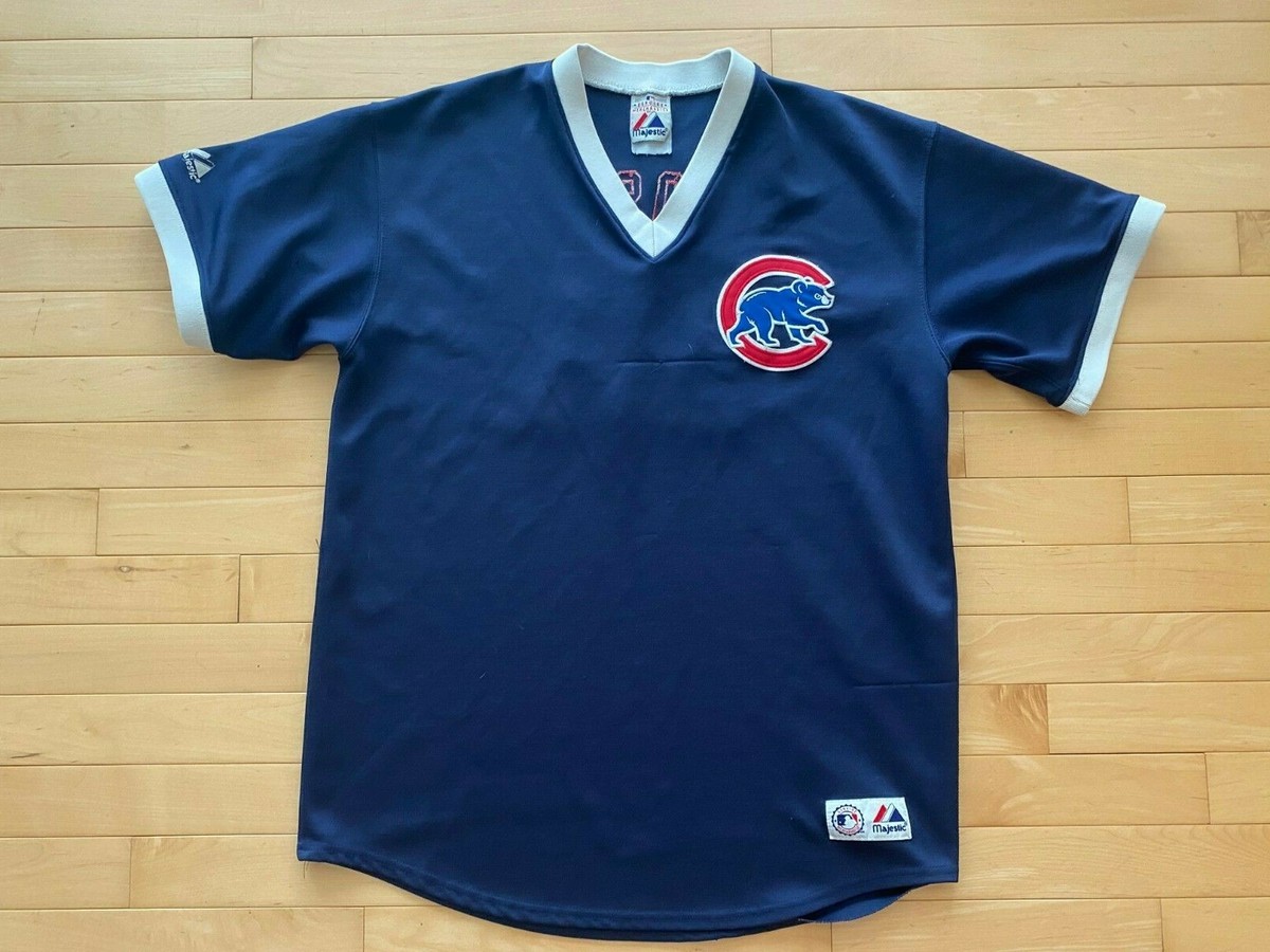 ヴィンテージ Majestic CHICAGO CUBS 36 Jersey CHICAGO CUBS #36 BATTING PRACTICE 1980s Era BLUE MESH