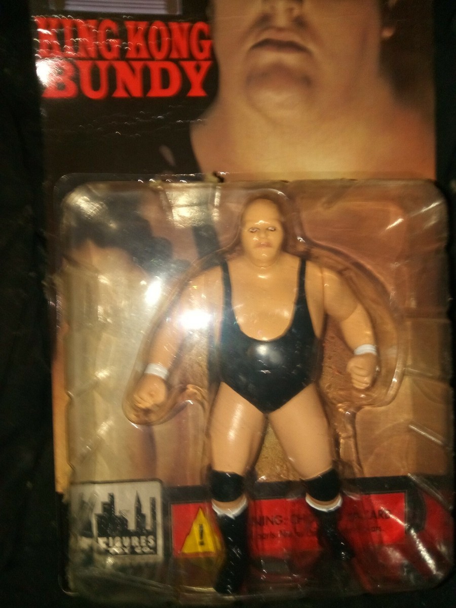 VINTAGE KING KONG BUNDY FIGURE 1998 NEW LEGENDS OF WRESTLING WWE