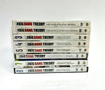 Brand New Sealed all First Eight Big Bang Theory DVD Seasons 1,2,3,4,5,6,7, 