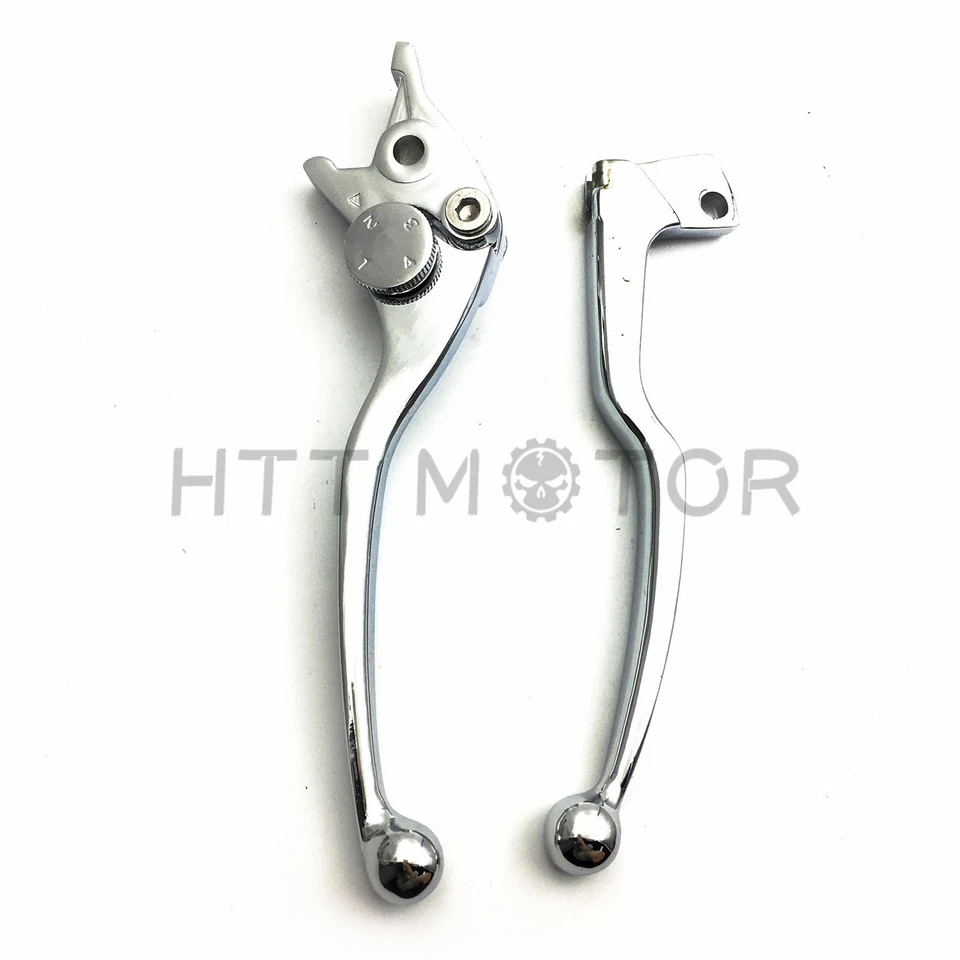 Chrome Brake Clutch Levers Hand Controls for 1989-2007 Suzuki Katana 600 750F — 第 3/4 张图片