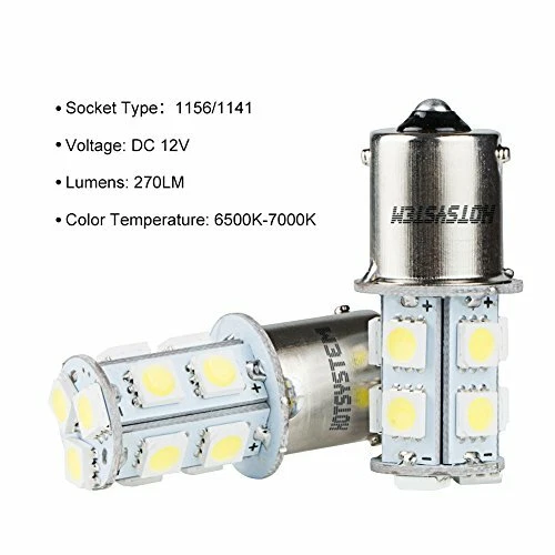 12 x HOTSYSTEM 1156 LED SMD LED Bulbs Interior RV Camper Cool White CR007 EE - Image 3 of 4