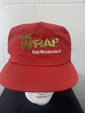 Vintage The Wrap Winston SnapBack Hat VTG 80s Winston Cigarette Tobacco