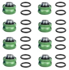 8 Pcs FreezeMod G1/4 Thread Compression Fitting for 16mm OD Hard Rigid TUBE GRE