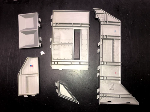Vintage GI Joe Cobra Vehicle Parts 1983 Headquarters LOT #7 Walls Side Small +