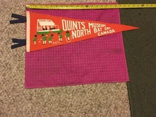 VTG 1930S Dionne Quintuplets Home Pennant ONTARIO CANADA NORTH BAY QUINTS MUSEUM