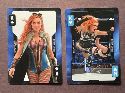 Becky Lynch 2019 WWE Evolution Playing Card Lot of 2 Different - Never Played!