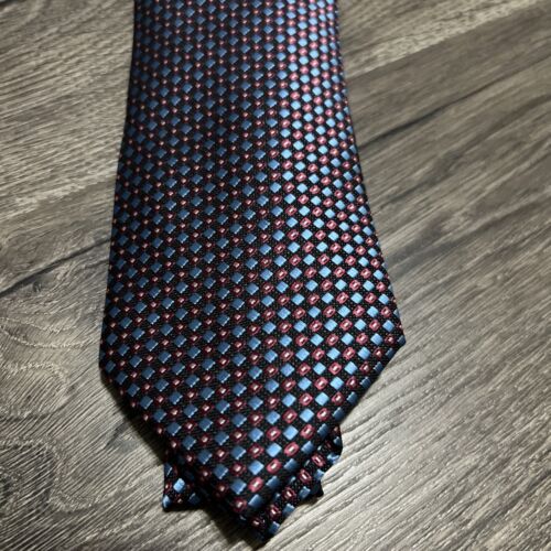 Perry Ellis Portfolio Men's Morgan Neat Tie Maroon One Size - Picture 2 of 3