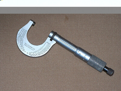 #44 L. S. Starrett No 230 Outside 0''- 1'' Machinist Micrometer Caliper Tool