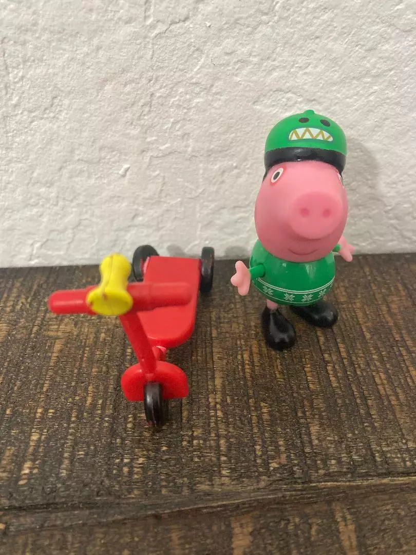 Peppa Pig George with Red Scooter VHTF eBay