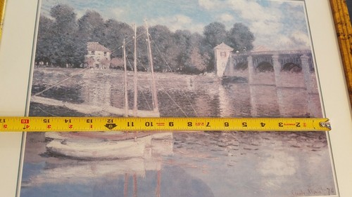 CLAUDE MONET Bridge ARGENTEUIL ART PRINT FRAMED PICTURE - 第 6/8 張圖片