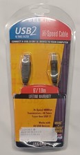 New BELKIN Printer Cable USB 2 High-Speed 2.0 Cable 6 FOOT USB A Plug to B Plug