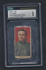 T206 GEORGE MULLEN - RARE AMERICAN BEAUTY 350 - CSG Graded - DETROIT TIGERS