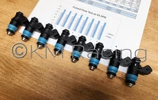 8x FI114962 60LB 650cc Siemens Deka Short Fuel Injectors: Flow Tested & Cleaned