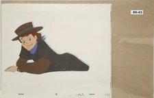 Back To The Future Original Production Drawing And Cel 86-43 Used Cond.