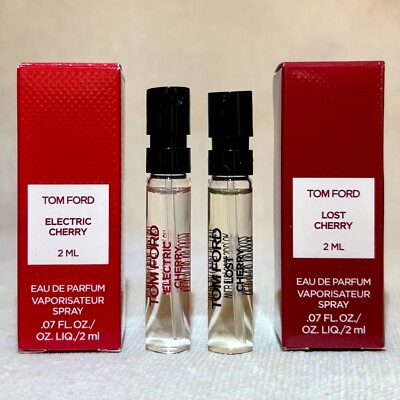 #ad #ad Tom Ford Electric Cherry EDP Lost Cherry EDP Sample Sprays .07oz 2mL Ea NIB $27.89