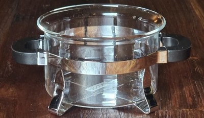 Bodum Zuckerschale, Glas, Edelstahl Kunststoff, schwarz