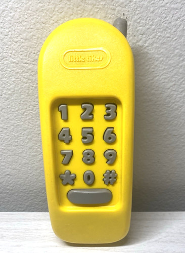 vintage 1990s LITTLE TIKES Yellow Cordless PHONE Kitchen Workbench replacement