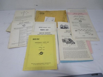 Original Rock-Ola 1432 Rocket Service Manual / Schematics & Parts List --- Cool!