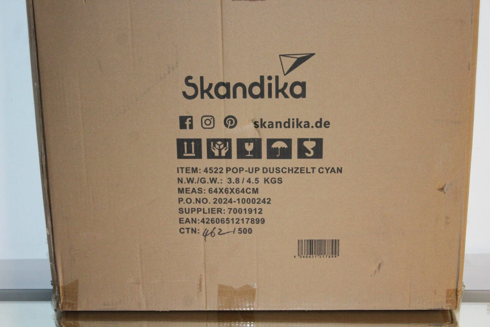 Skandika Dome Tent Camping Pop Up 210 cm Blue New Invoice VAT