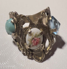 Vintage 1960s/70s Vintage 14K Brutalist Style...