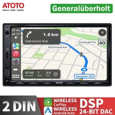 ATOTO 7IN F7WE 2DIN Car Stereo GPS Bluetooth Radio Wireless Android Auto CarPlay