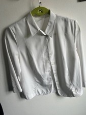 Weiße Damenbluse Erfo Gr. 38 mit Schulterpolstern