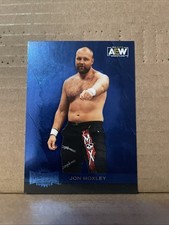 2022 JON MOXLEY DEAN AMBROSE UD SKYBOX METAL UNIVERSE #145 BLUE SP CARD WWE
