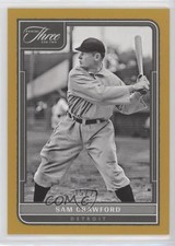 2022 Panini Three and Two Gold 15/25 Sam Crawford #22 HOF 03rx