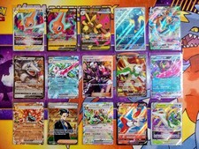 Pokemon TCG: 15 Card Mixed Binder Collection Lot Full Art IR's VSTAR EX V
