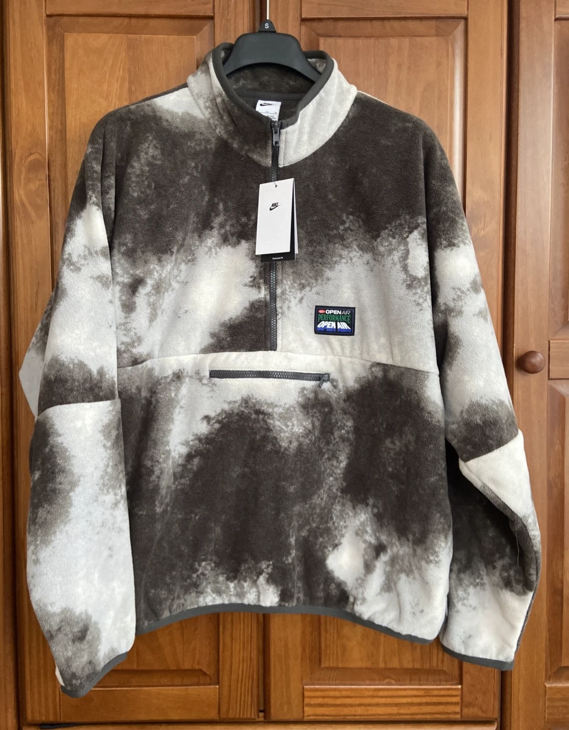 NWT Nike Club Open Air 1/2-Zip Pullover Long Sleeve Top HV4628-254 Size -Large