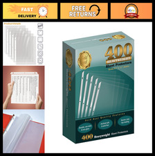 Clear Heavyweight Poly Sheet Protectors 400 Count, 8.5" x 11", Extra Sturdy, Top
