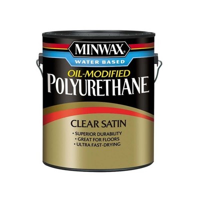 1 Gallon Water Based Oil Modified Polyurethane Quick Drying Clear Finish New