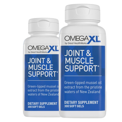 OmegaXL Joint Support Supplement, for Relief - Natural Muscle Support 300 Soft