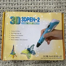 3D Drawing Printer  Pen  Creative Doodler w/ Three Color Filaments New Open Box