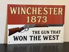 Winchester  Model Rifle 1873  Ammunition Vintage Style Metal Sign Advertising