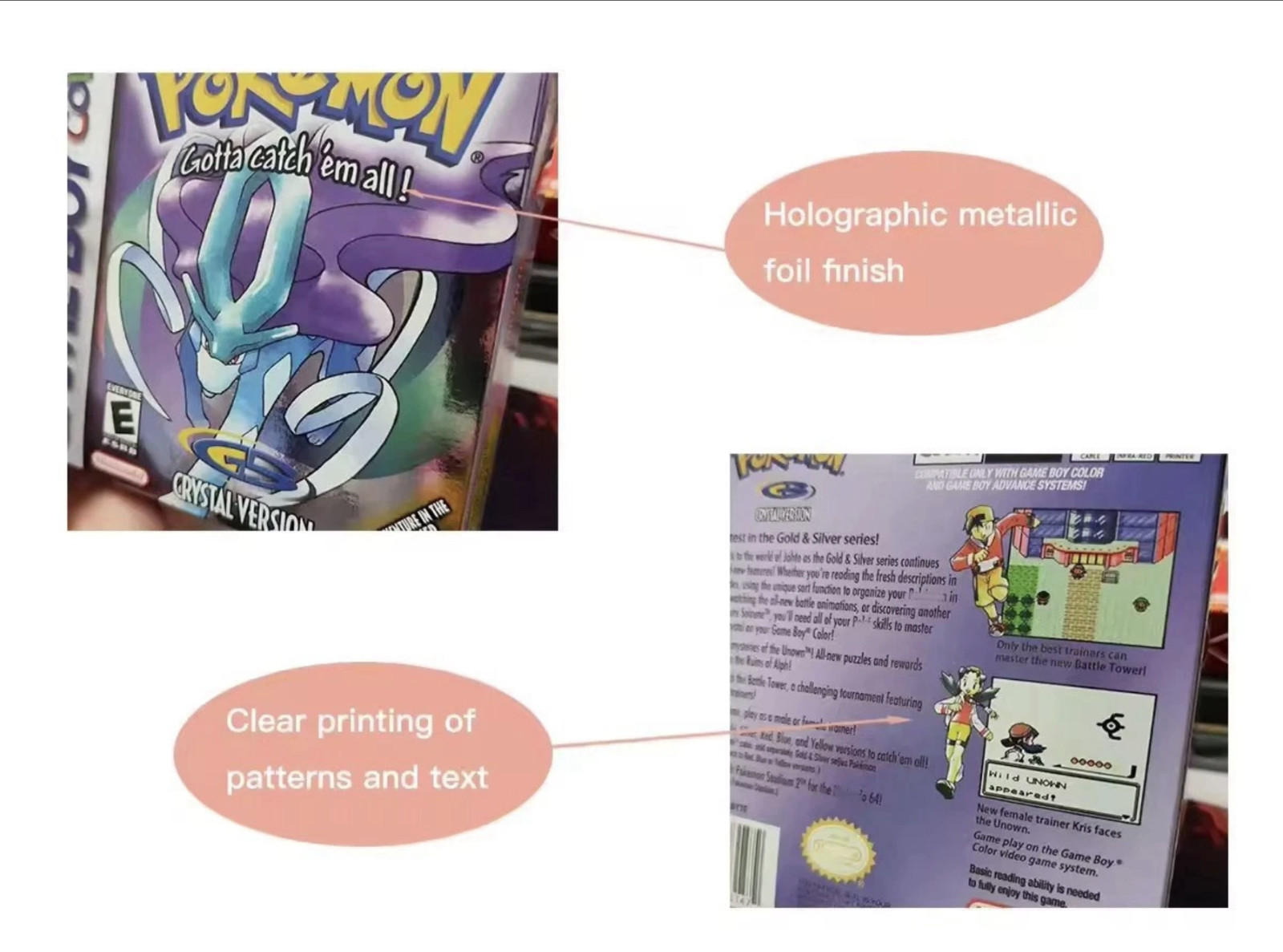 Boite Pokemon Gold GBC pour exposition vitrine rétrogaming