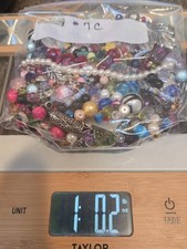 Mixed Loose Jewelry Making Beads  Findings Multicolor Lot 1.02 lb