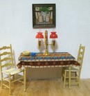 1:12 scale Miniature Painting "3 Pottery Containers" OOAK Artist made LesBonArts — photo 3