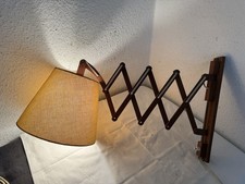 Dänische Skaninavische  ? Scherenwandlampe Teak 0